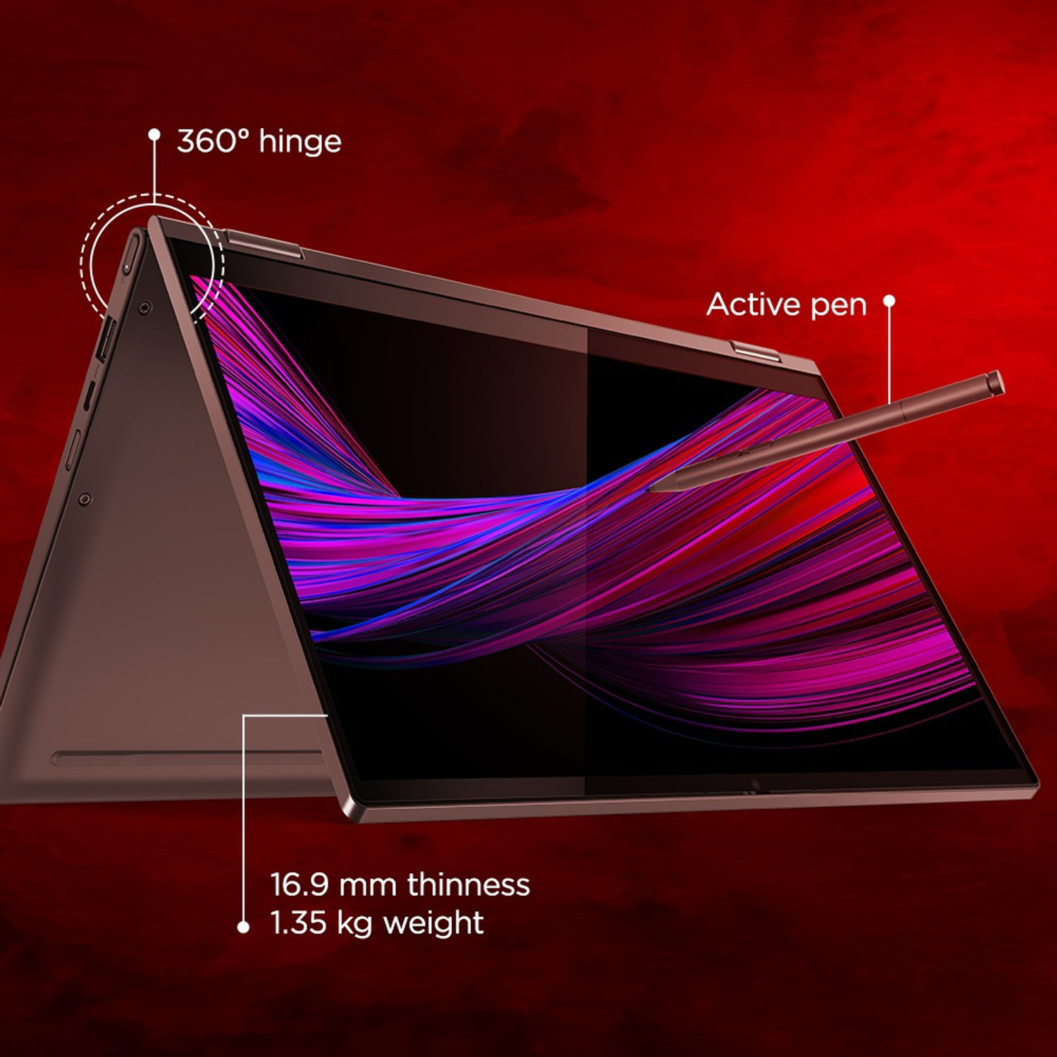 Image of Lenovo Yoga C640 Intel Core i5 10th Gen 10210U - (8 GB /512 GB SSD /Windows 10 Home) C640-13IML 2 in 1 Laptop