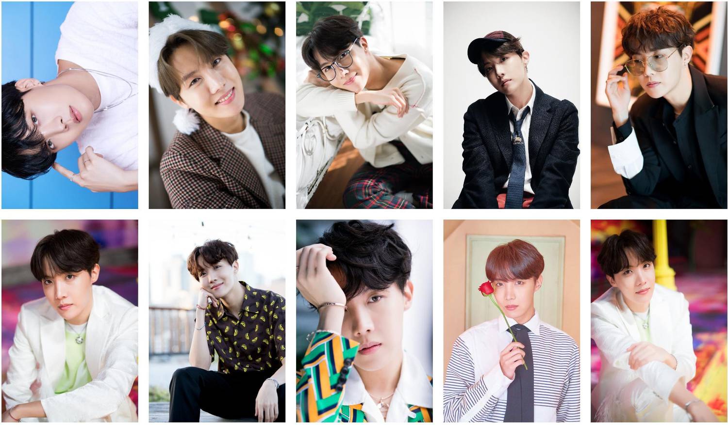 Pack of 10 BTS Member J-Hope Photocard set for BTS Fans | HD