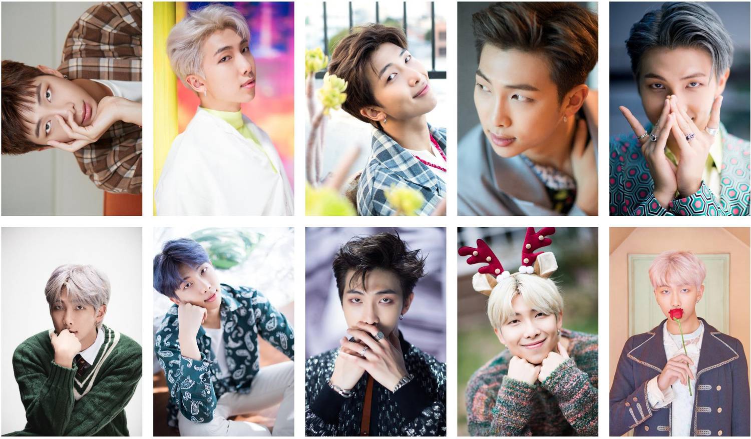 Pack of 10 BTS Member RM Photocard set for BTS Fans | HD Quality