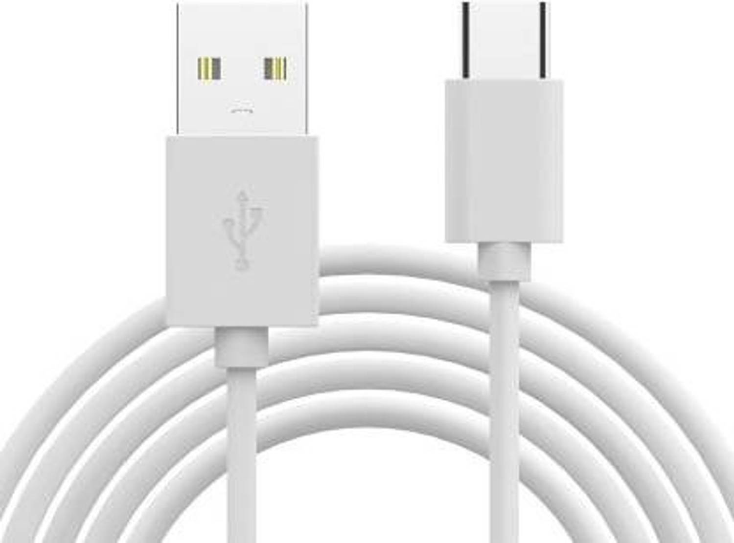 Apollo Plus USB Type C Cable 2 A 1.2 m 3.1 Amp Fast Charging Cable USB Type C Cable White