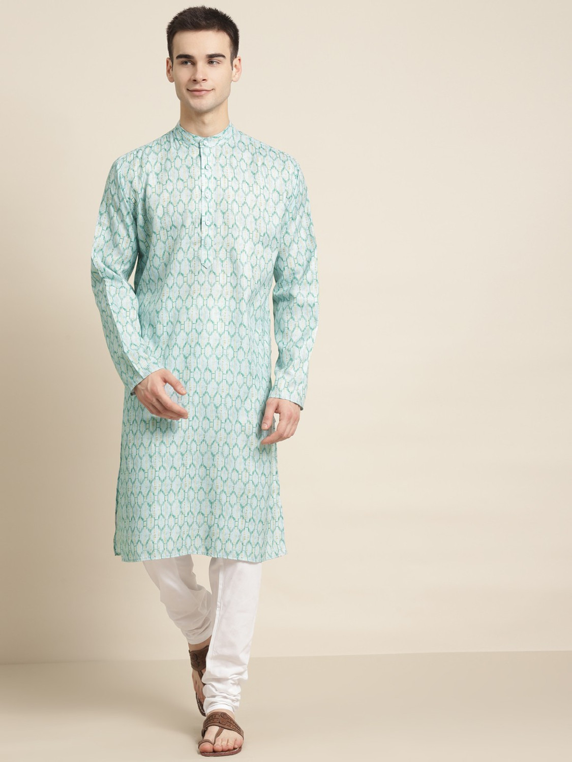 Image of SOJANYA Men Kurta Churidar Set