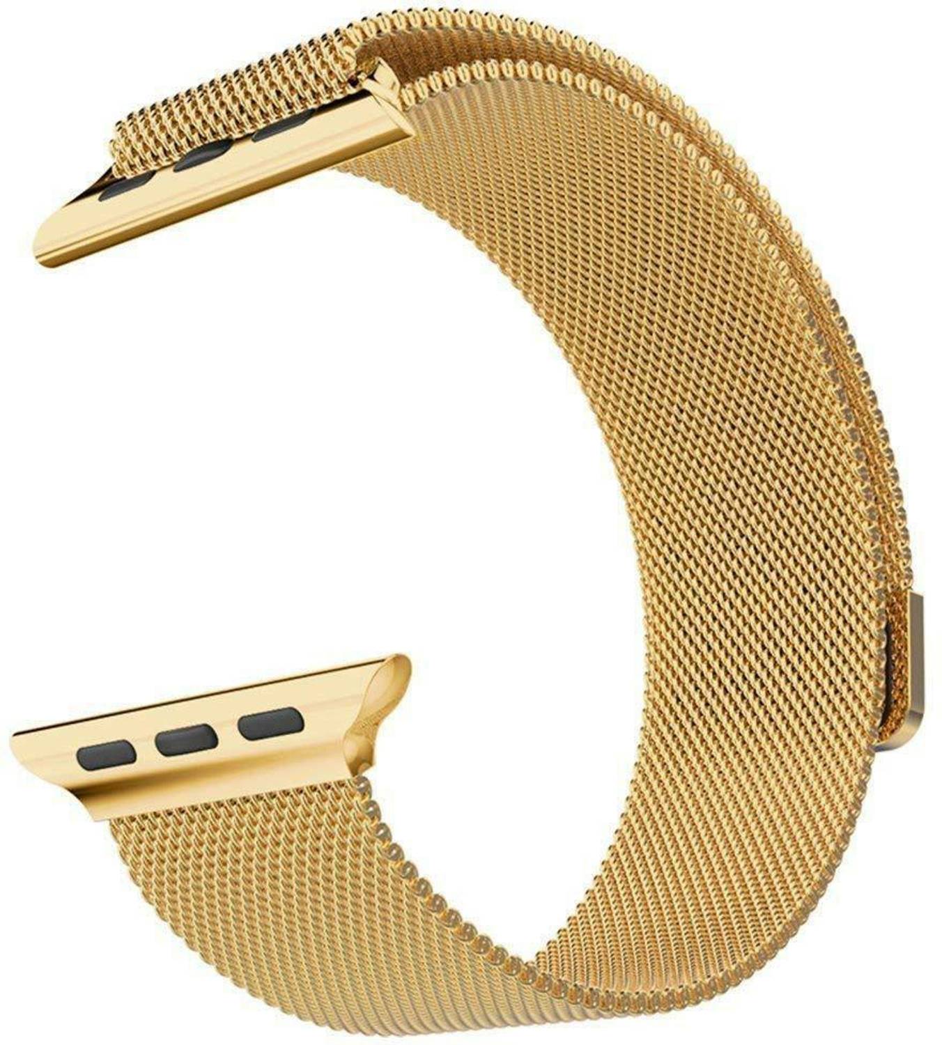 Maxpro iwatch series 7, Series 6,5,4,3,2,1 & SE Compatible For Apple iWatch Band 45mm ,44mm, 42mm Stainless Steel Mesh Loop with Strong Magnet Suitable For All Size (S/M/L) Smart Watch Strap
