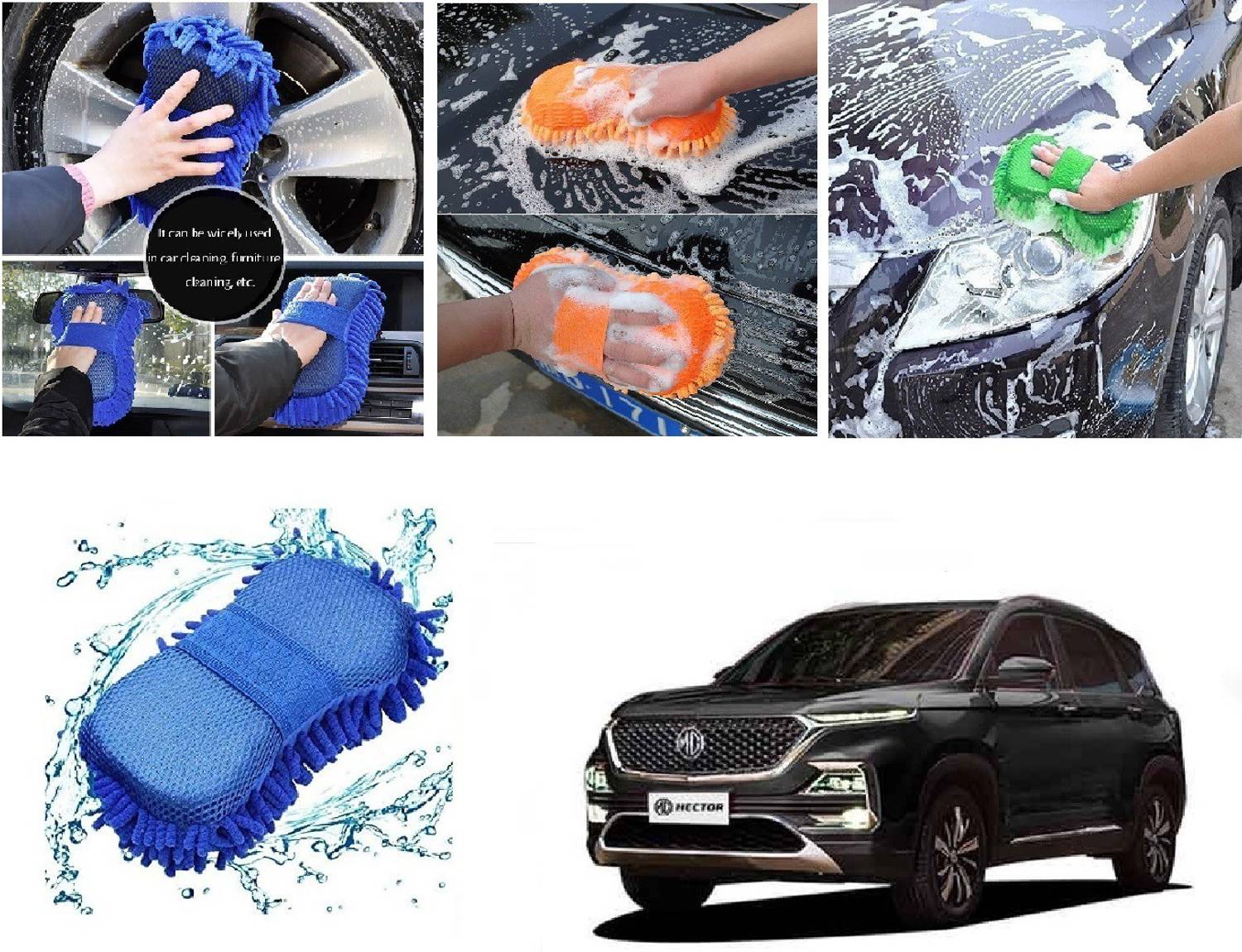arneja trading company Microfiber Vehicle Washing Sponge