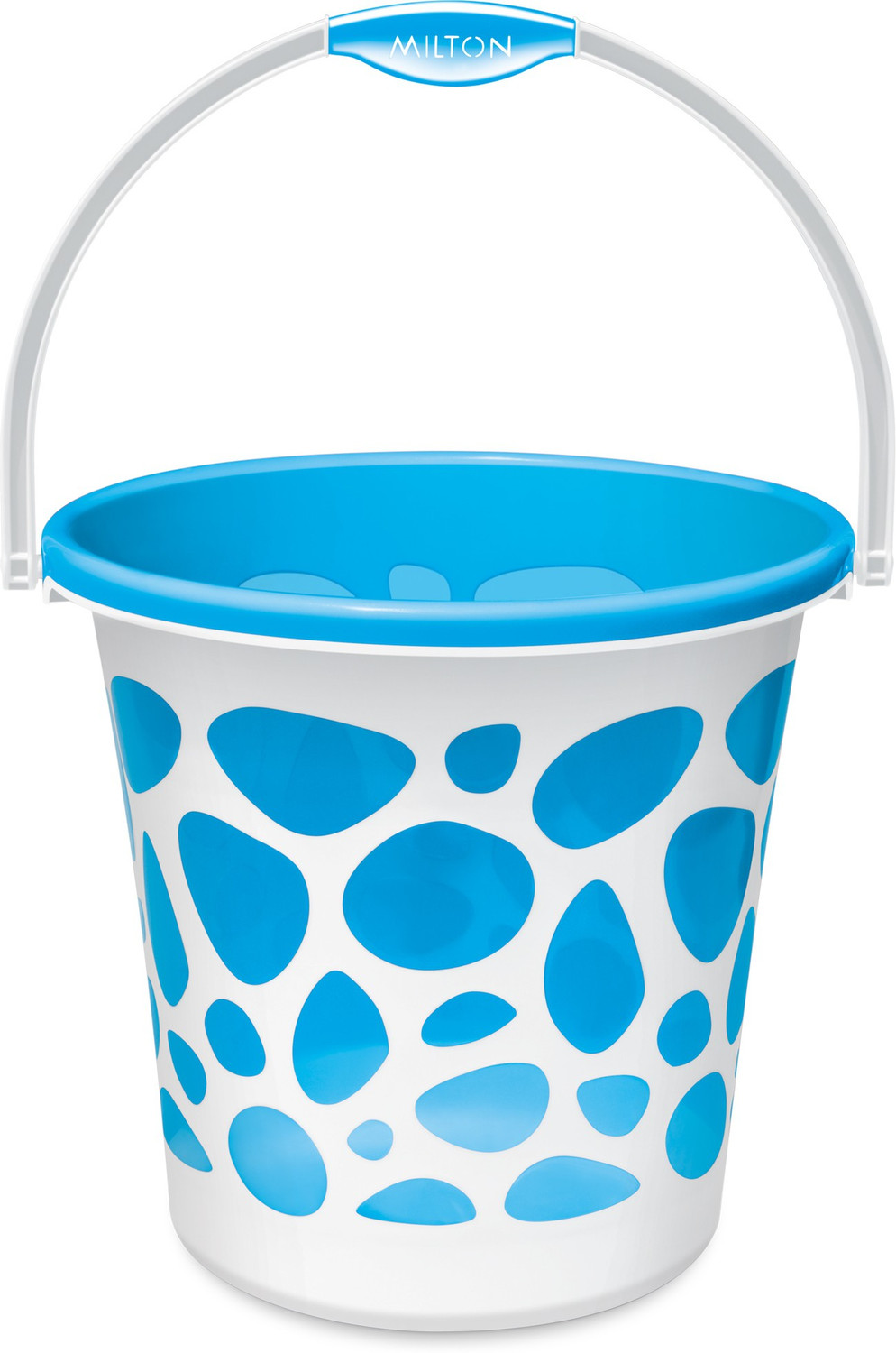 Image of MILTON Duplex Plastic Bucket With Handle, Blue 18 L Plastic Bucket