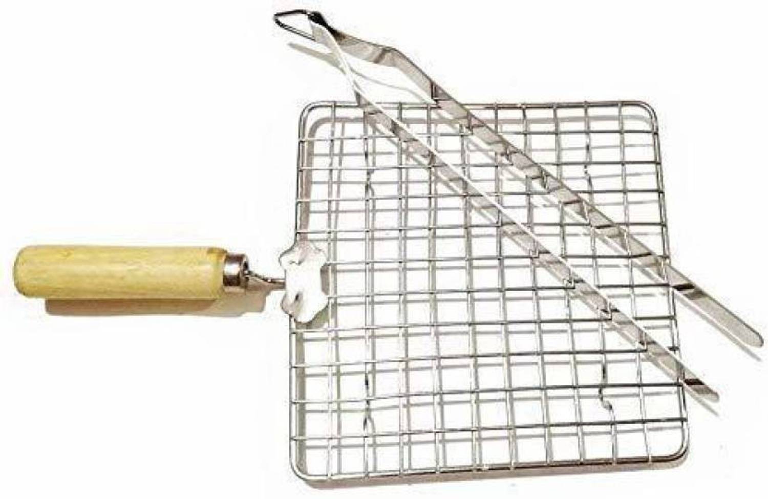 A2SK steel roasting with steel polish iron chimta 25cm Kitchen Tool Set