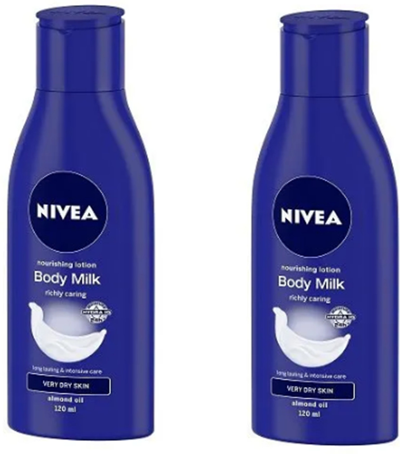 Image of NIVEA Body Lotion for Very Dry Skin, Nourishing Body Milk with 2x Almond Oil, For Men & Women
