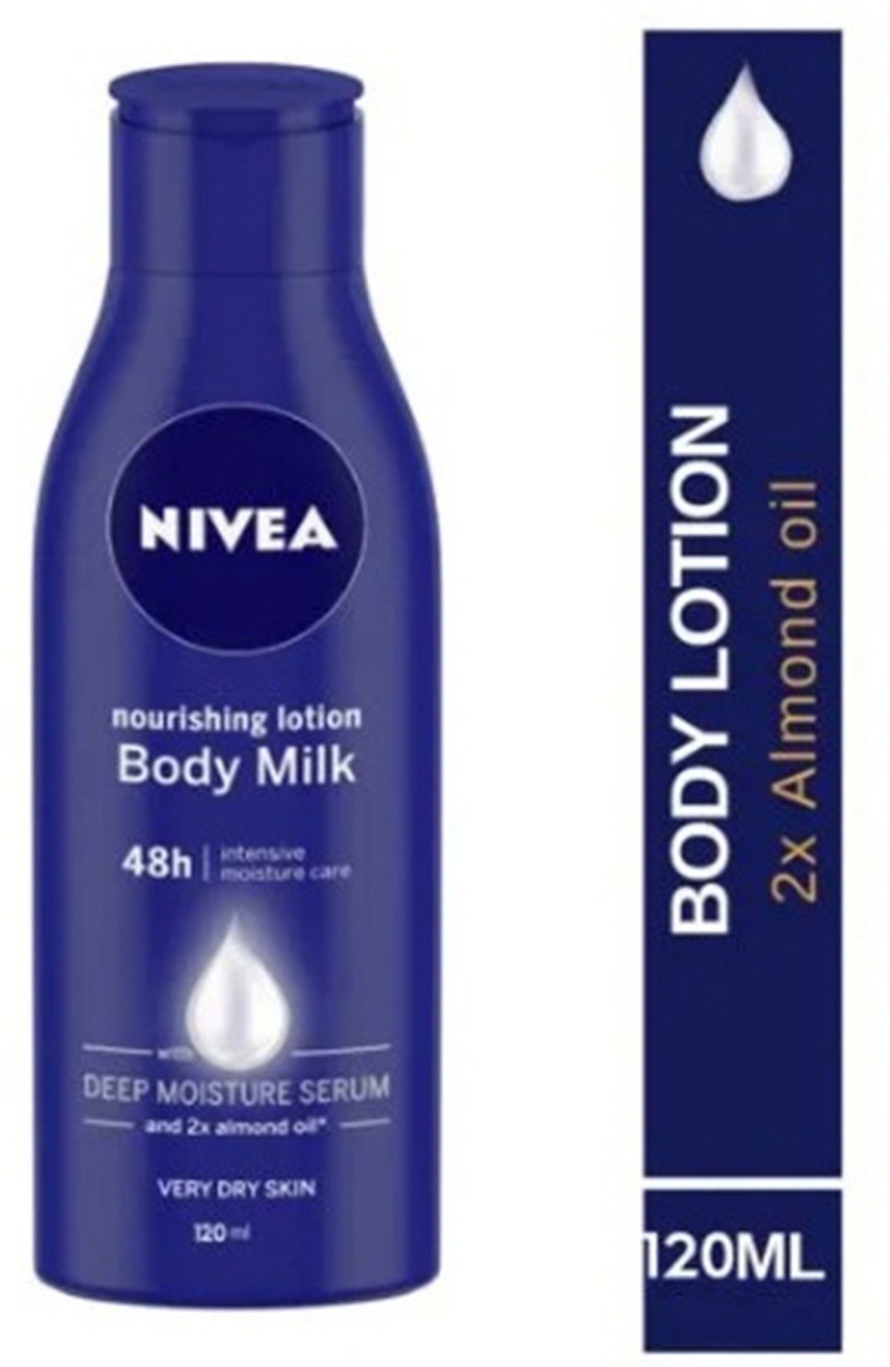 Image of NIVEA Body Lotion for Very Dry Skin, Nourishing Body Milk with 2x Almond Oil, For Men & Women