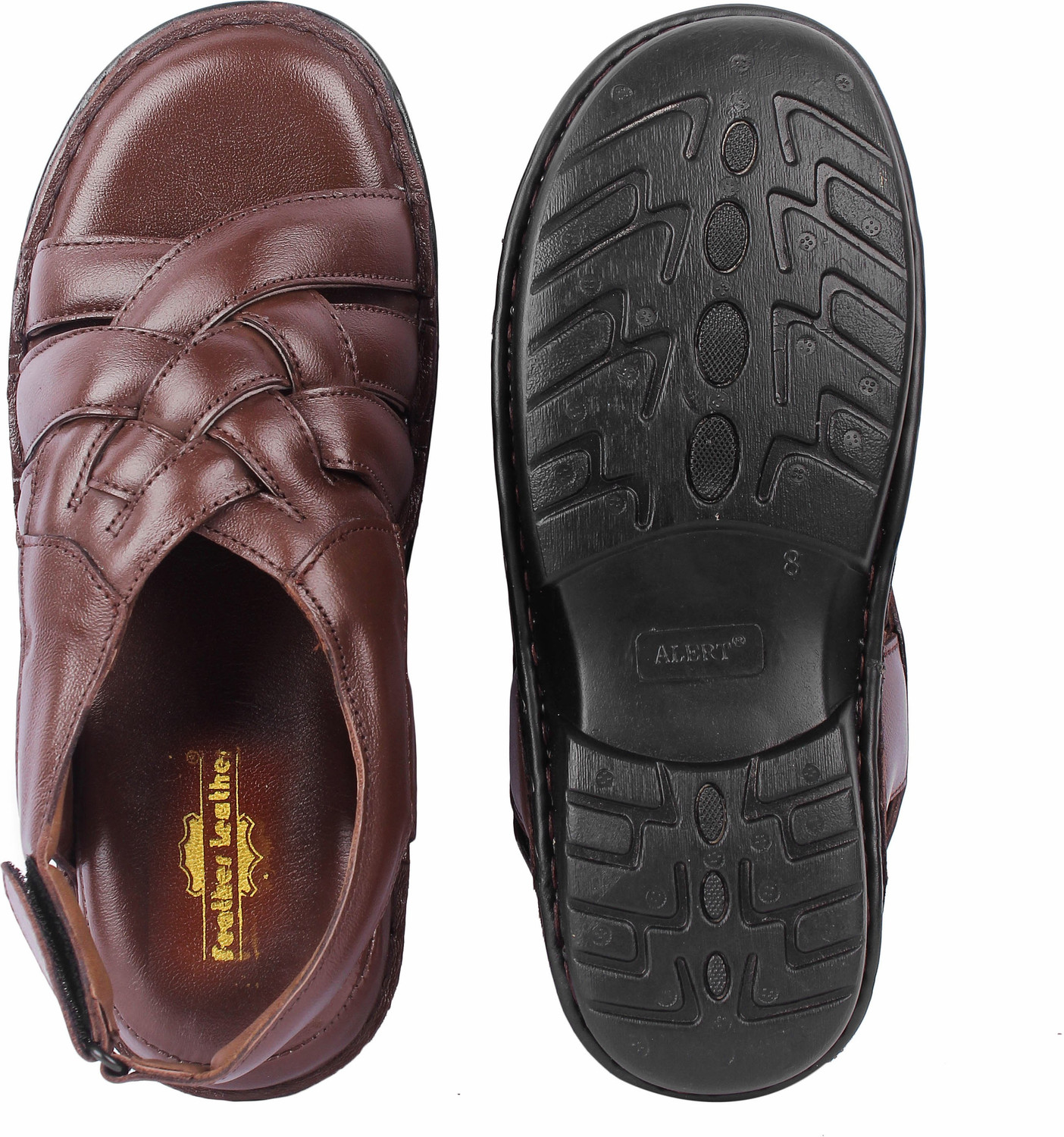 Image of Feather Leather Men Sandals