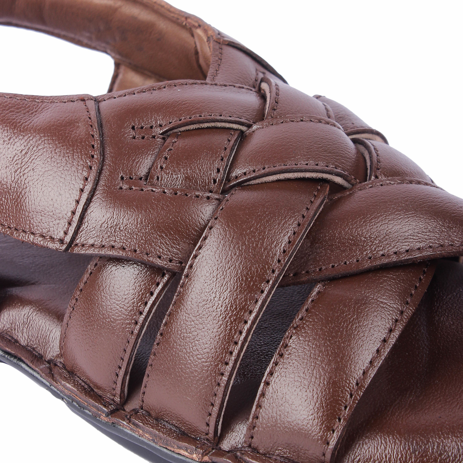 Image of Feather Leather Men Sandals