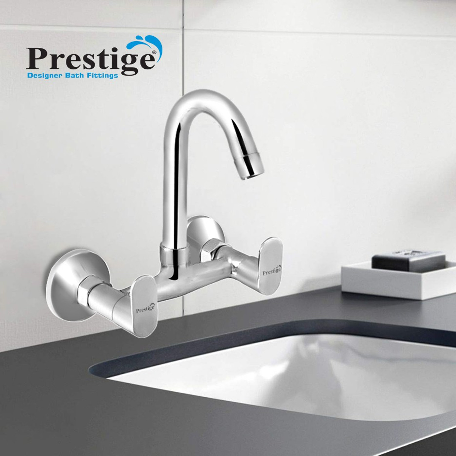 Image of Prestige Ocean Sink Mixer Wall Mixer Faucet