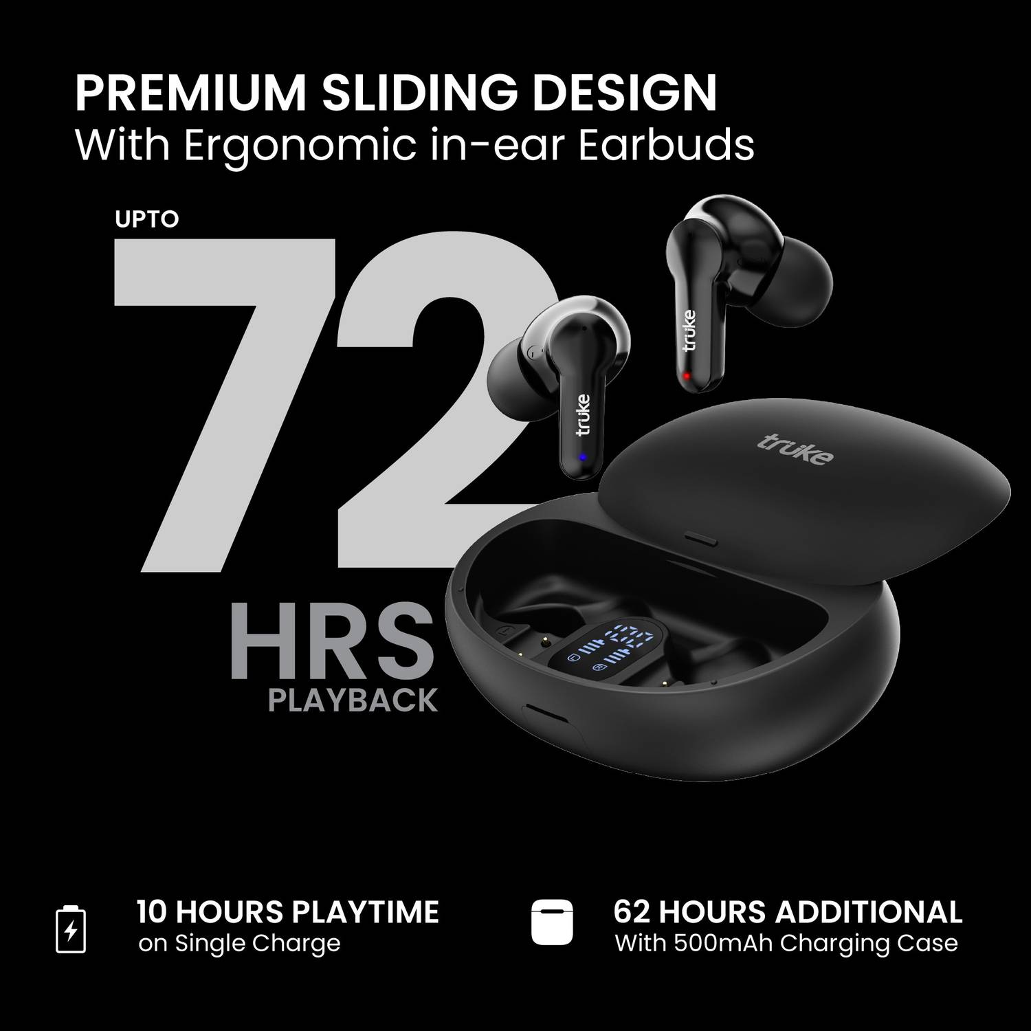 truke Buds S1 Quad Mic Bluetooth Earbuds - Image 2