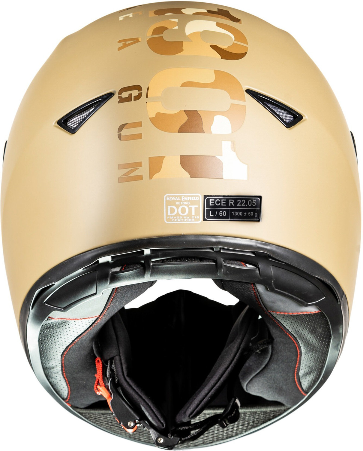 Image of ROYAL ENFIELD Full Face Camo ISI, ECE & DOT Certified with Visor Motorbike Helmet