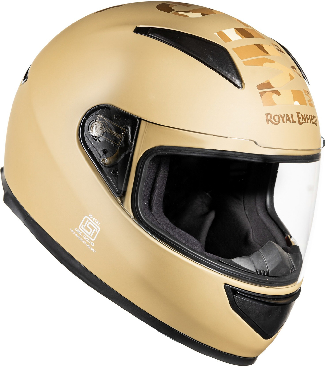Image of ROYAL ENFIELD Full Face Camo ISI, ECE & DOT Certified with Visor Motorbike Helmet