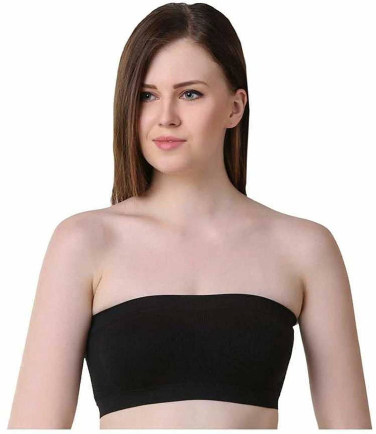Fastdeal Women Bandeau/Tube Non Padded Bra