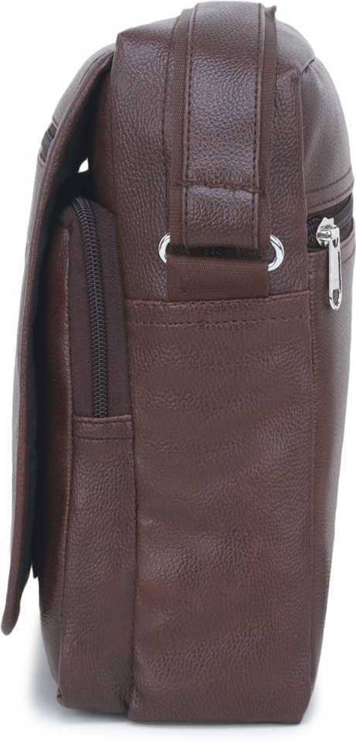 ICHIEF Men Brown Messenger Bag - Image 3