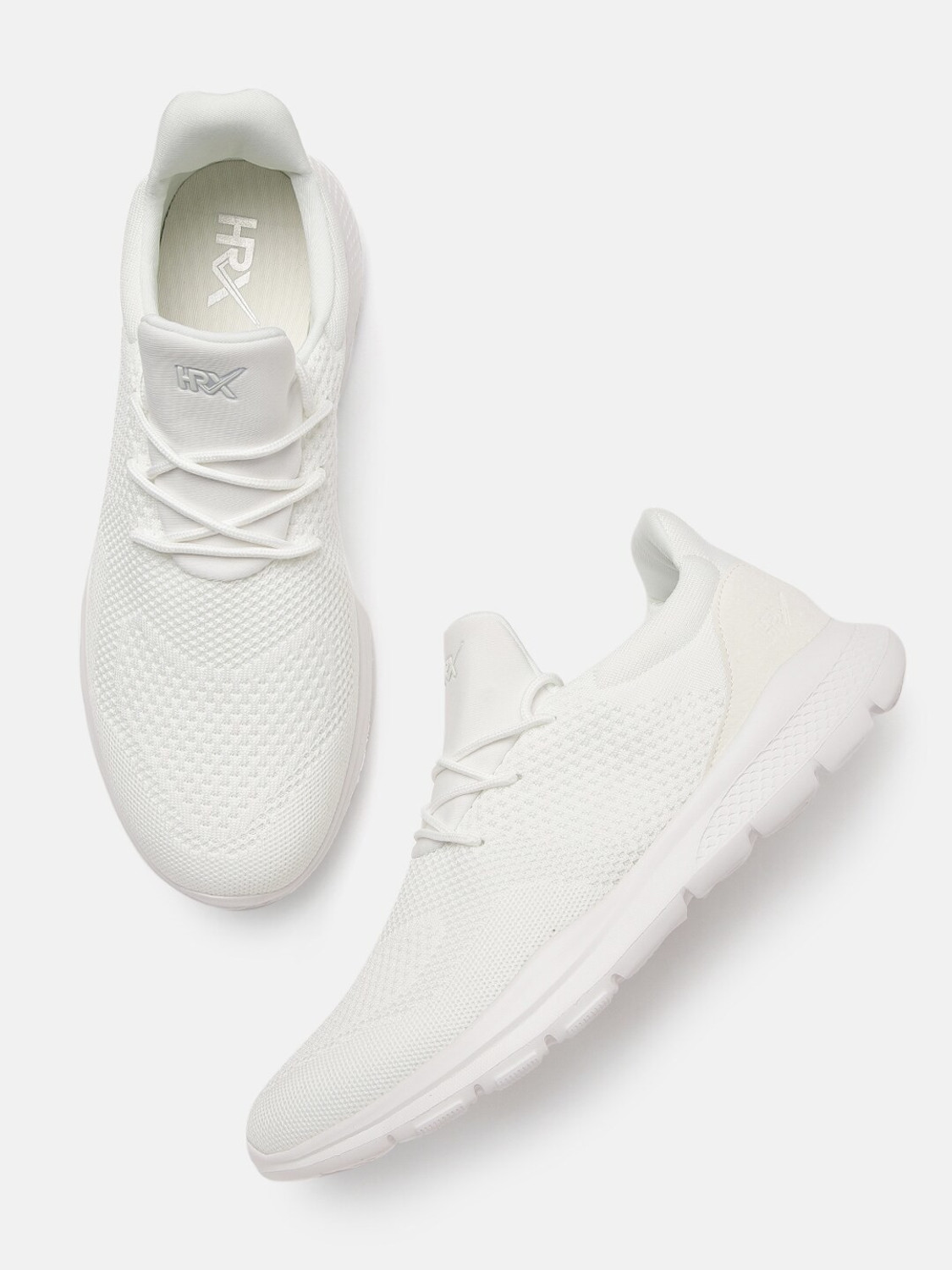 Image of HRX by Hrithik Roshan Men White Urban Street Athleisure Shoes Sneakers For Men