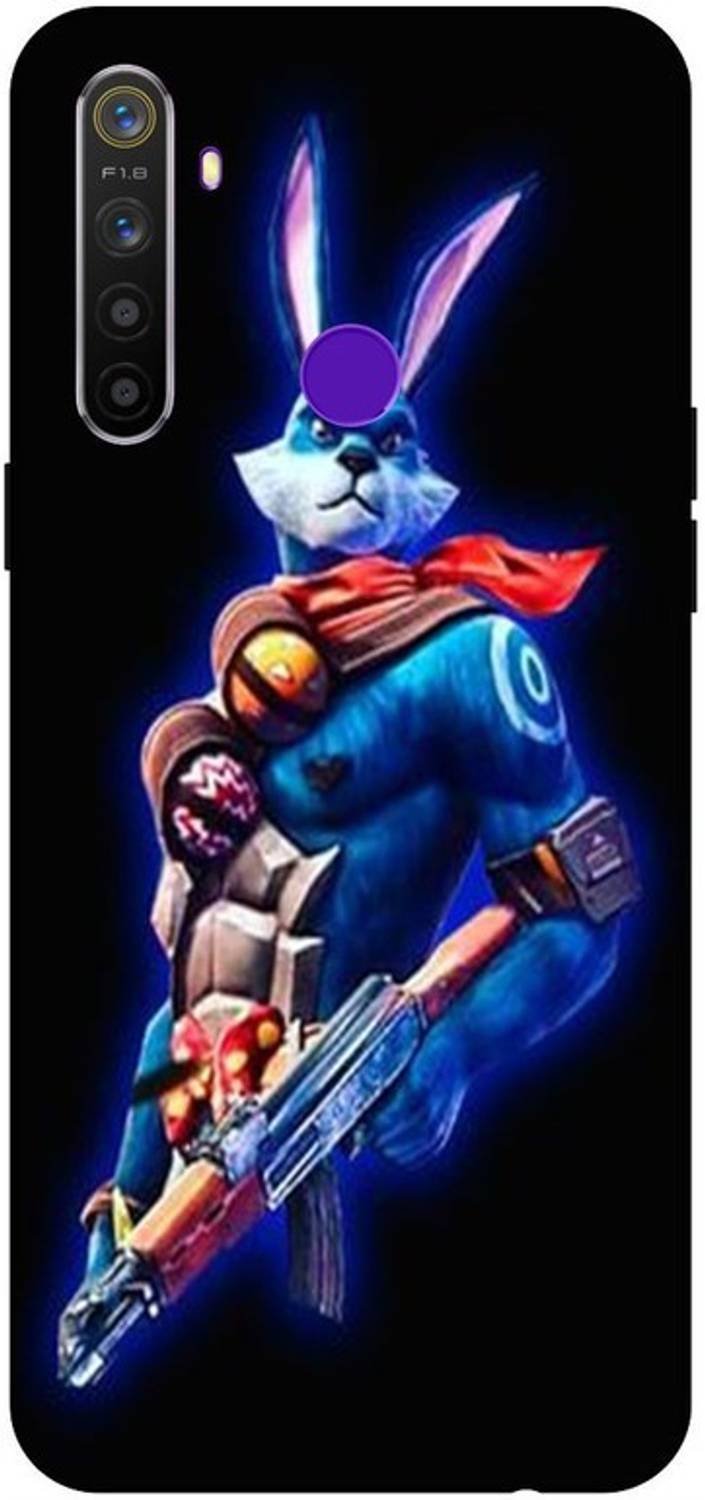 Bluvver Back Cover for Realme 5i,RMX2030, Printed Free Fire Game Back Cover
