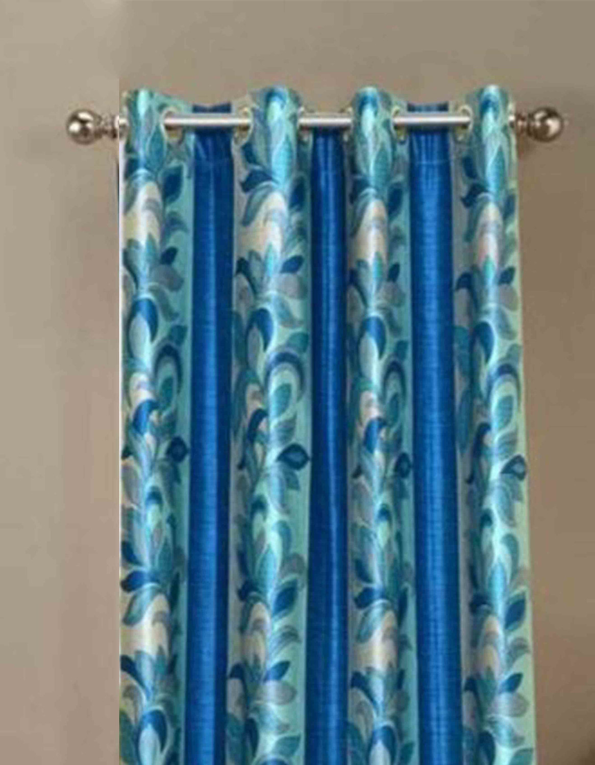 Image of Stella Creations 214 cm (7 ft) Door Polyester Semi Transparent Curtain (Pack Of 2)