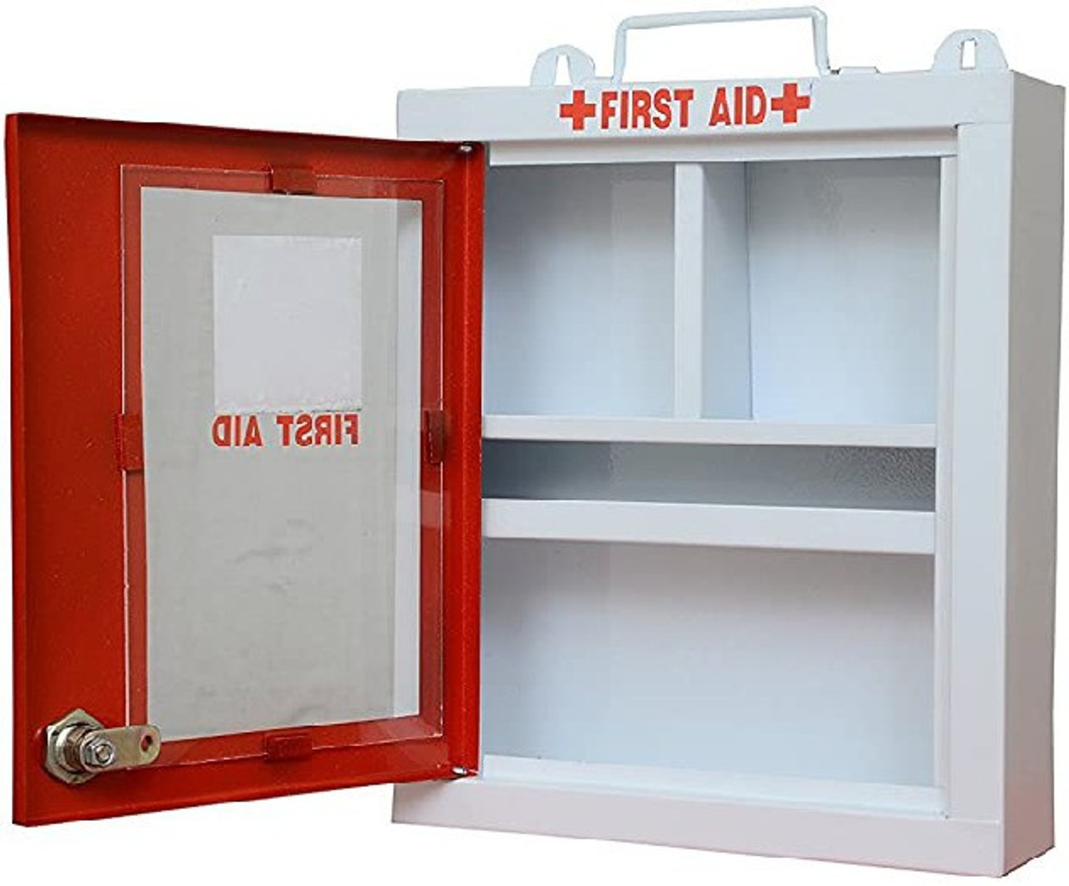 Image of RAJ RAJESHWARI High Grade Metal Emergancy First aid box kit Medical box First aid box Heavy Metal First aid box Wall Mountable Box With Key lock First Aid Kit