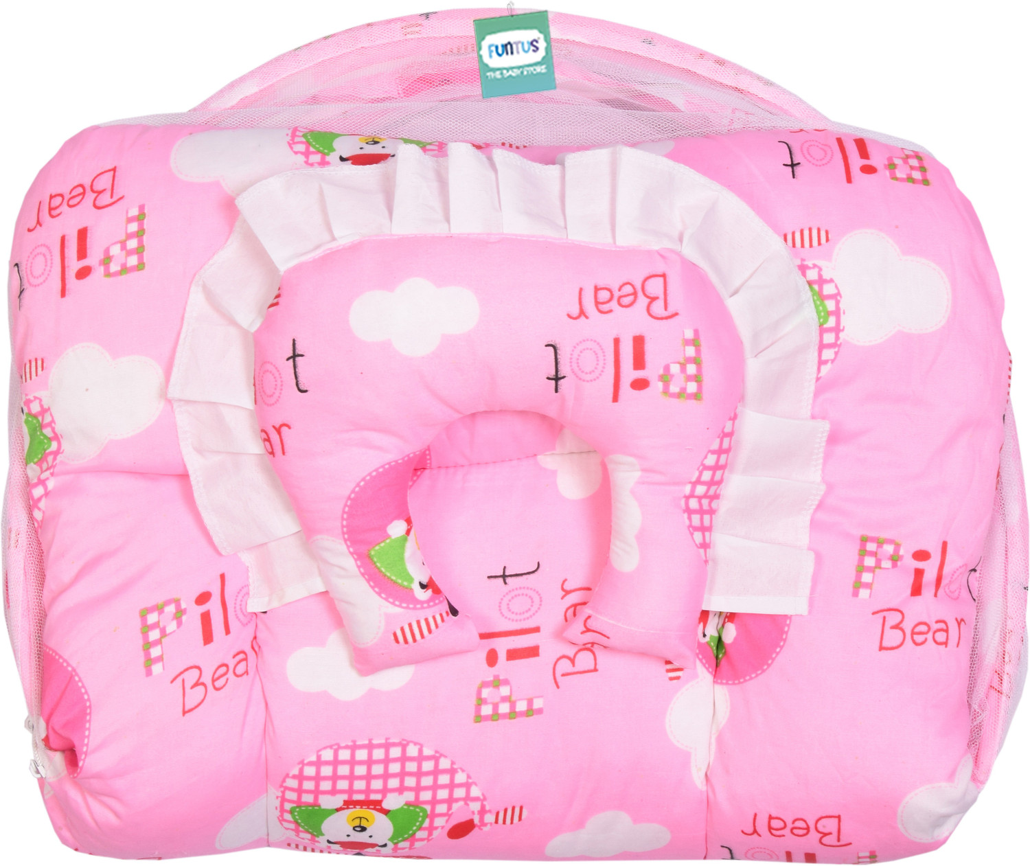 Image of Funtus Cotton Baby Bed Sized Bedding Set