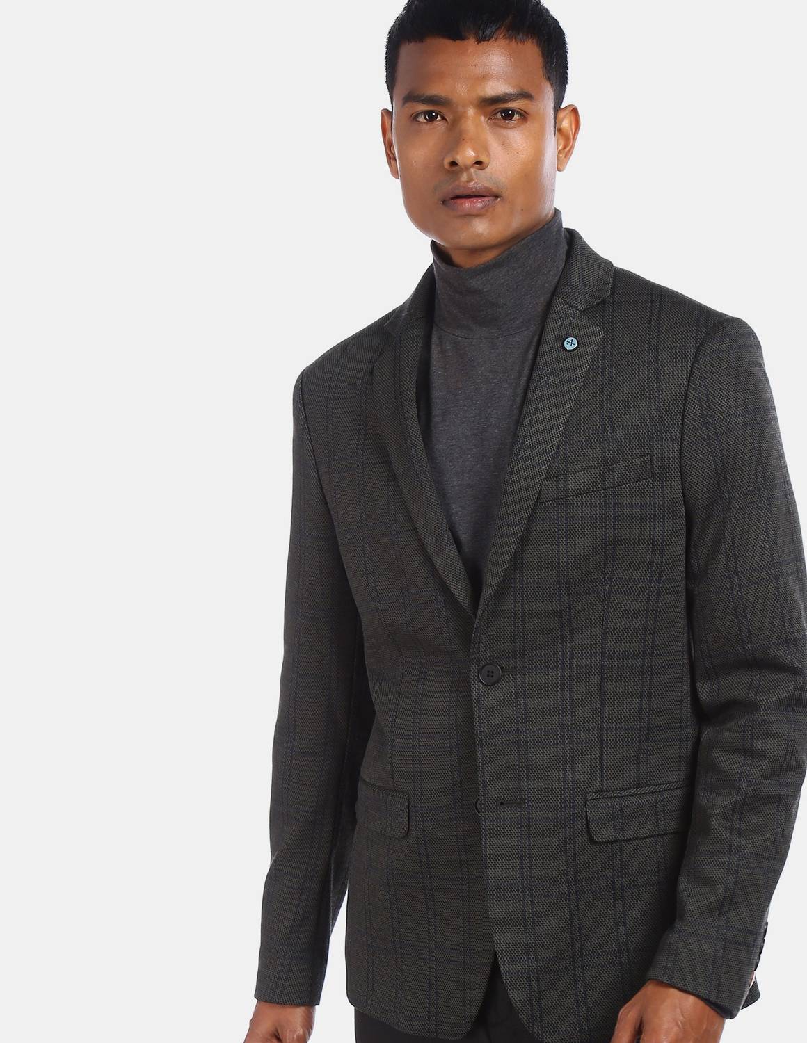 Arrow Sport Checkered Single Breasted Casual Men Blazer