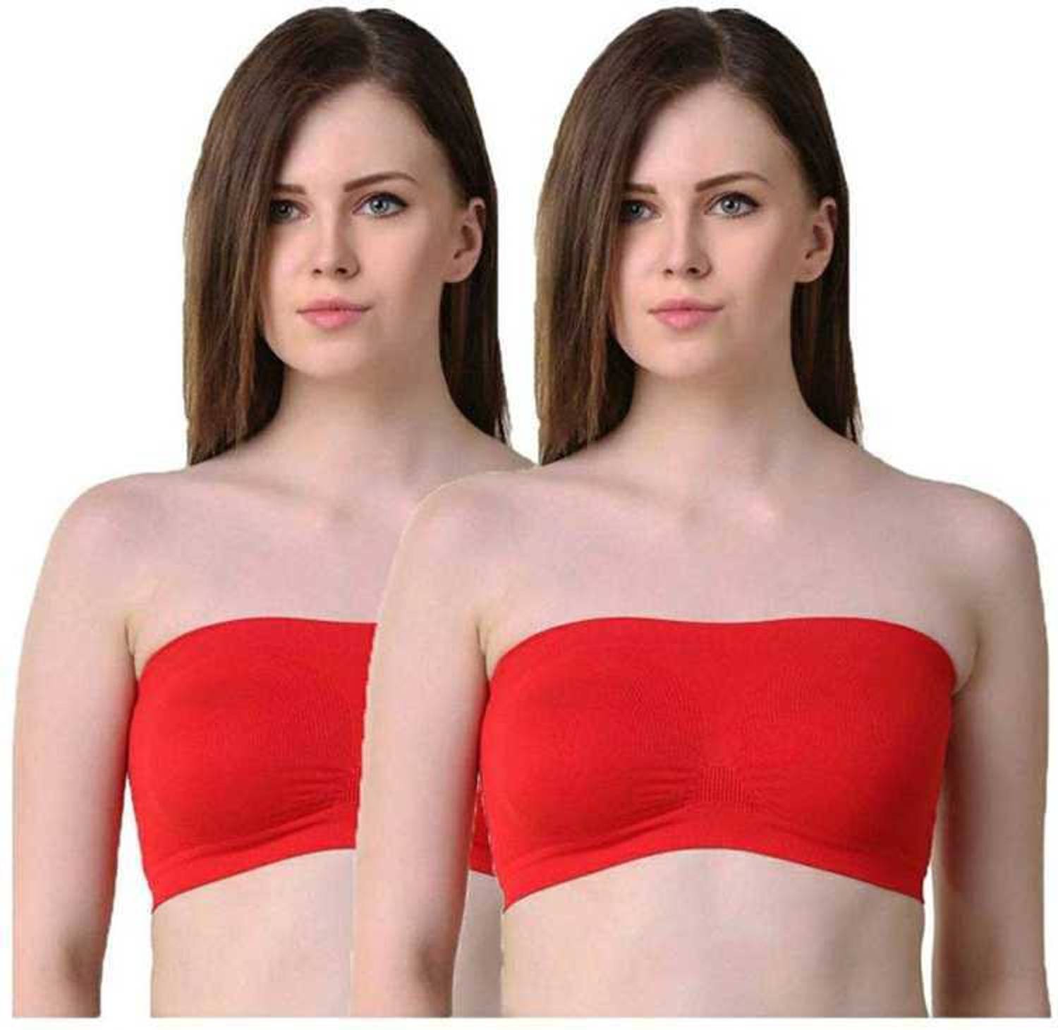 Fastdeal Women Bandeau/Tube Non Padded Bra