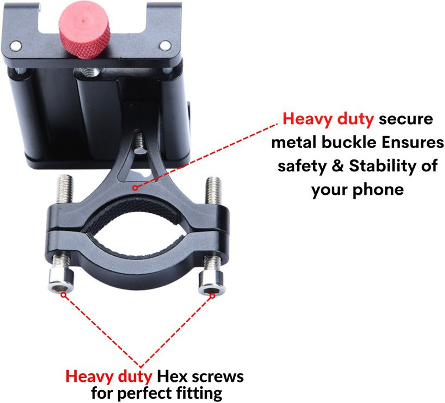 Image of Yellowfin Grip Fixed type Non rotating Bike Mobile Holder