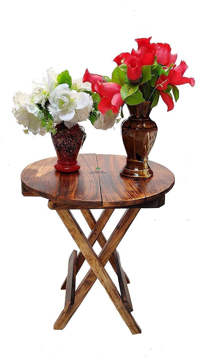 Smarts collection Wooden Folding Side Table Coffee Table End