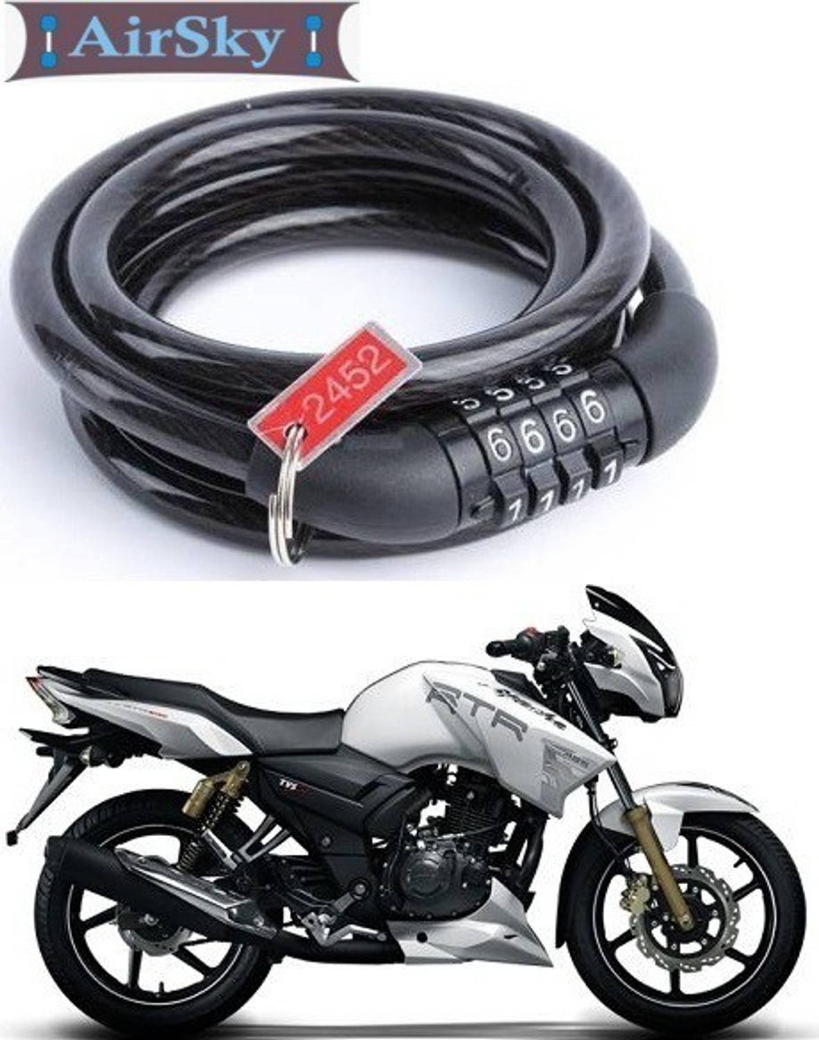 AIRSKY Steel Combination Lock For Helmet