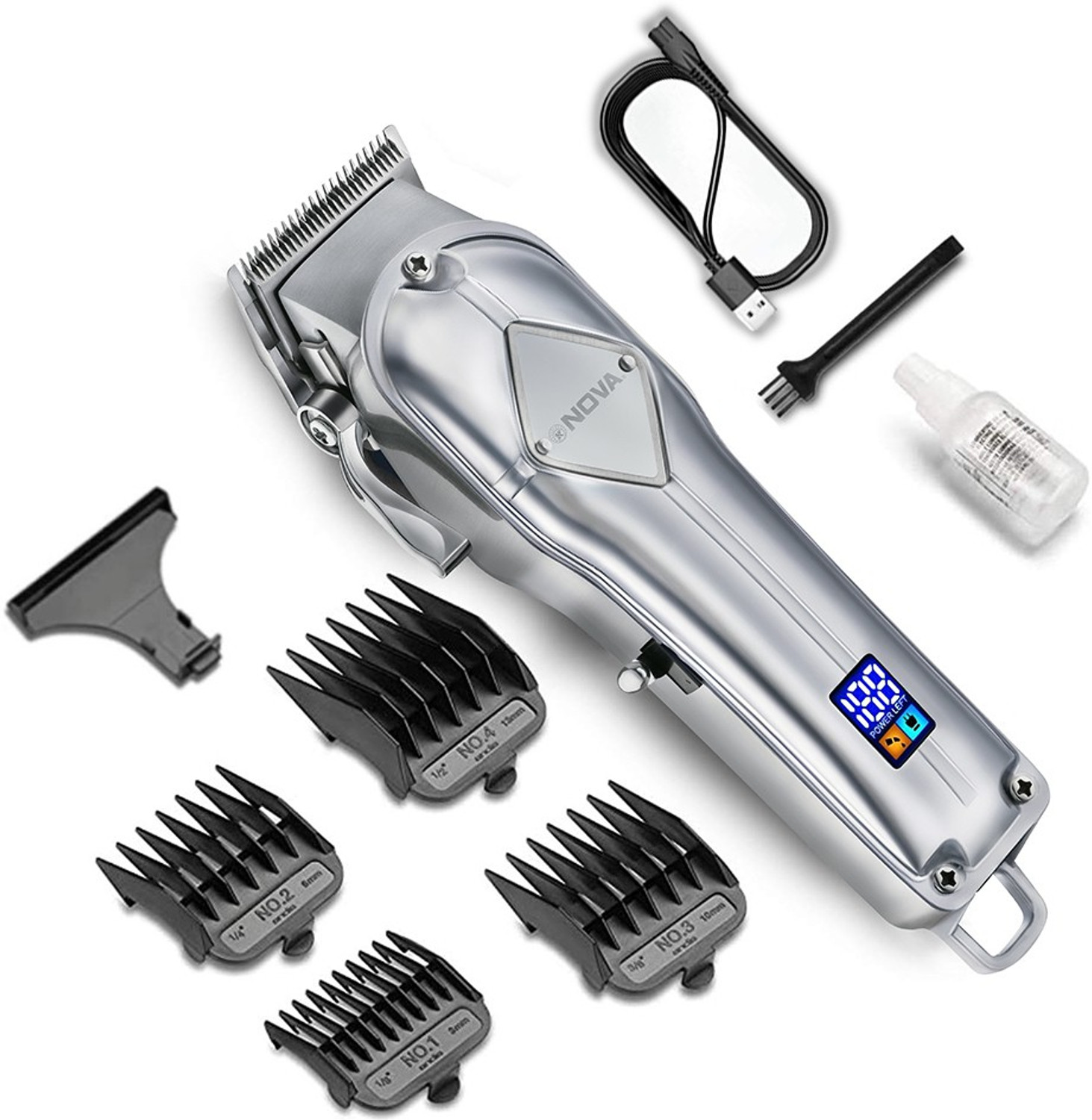 Image of NOVA Professional Cordless 1068 Hair Clipper Trimmer 240 min Runtime 5 Length Settings