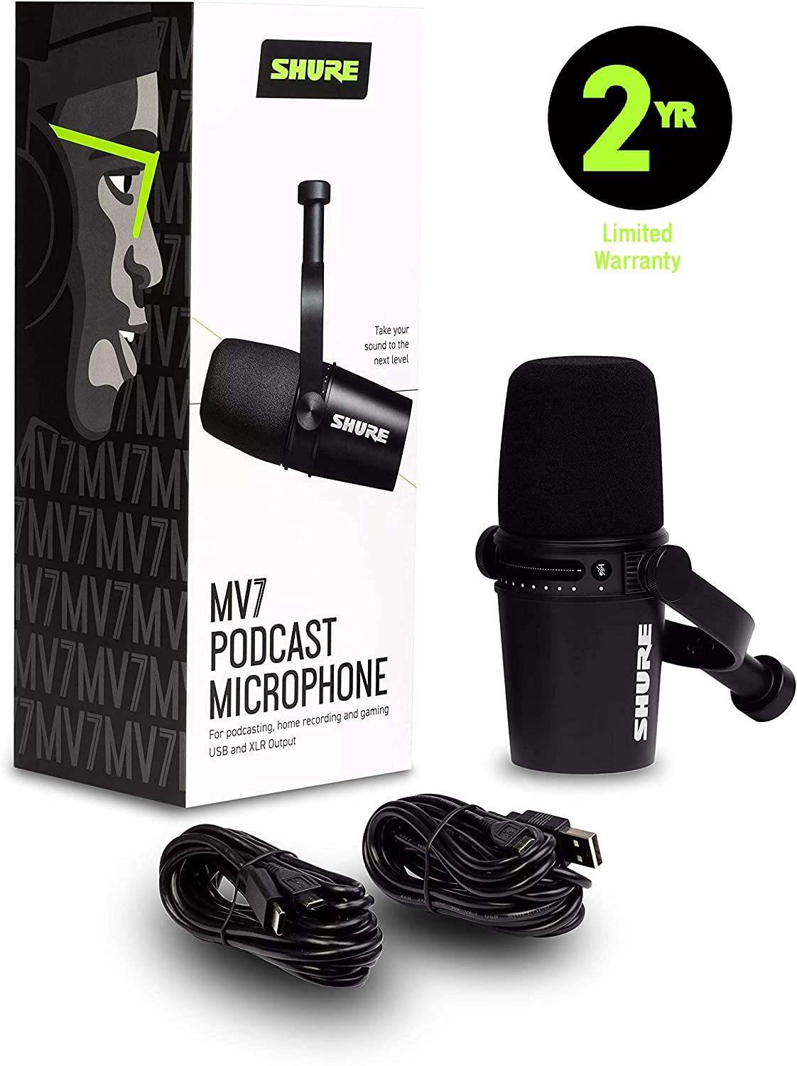 最終値下げSHURE MV7 おまけ付き！ mv7-usb-podcast-microphone-
