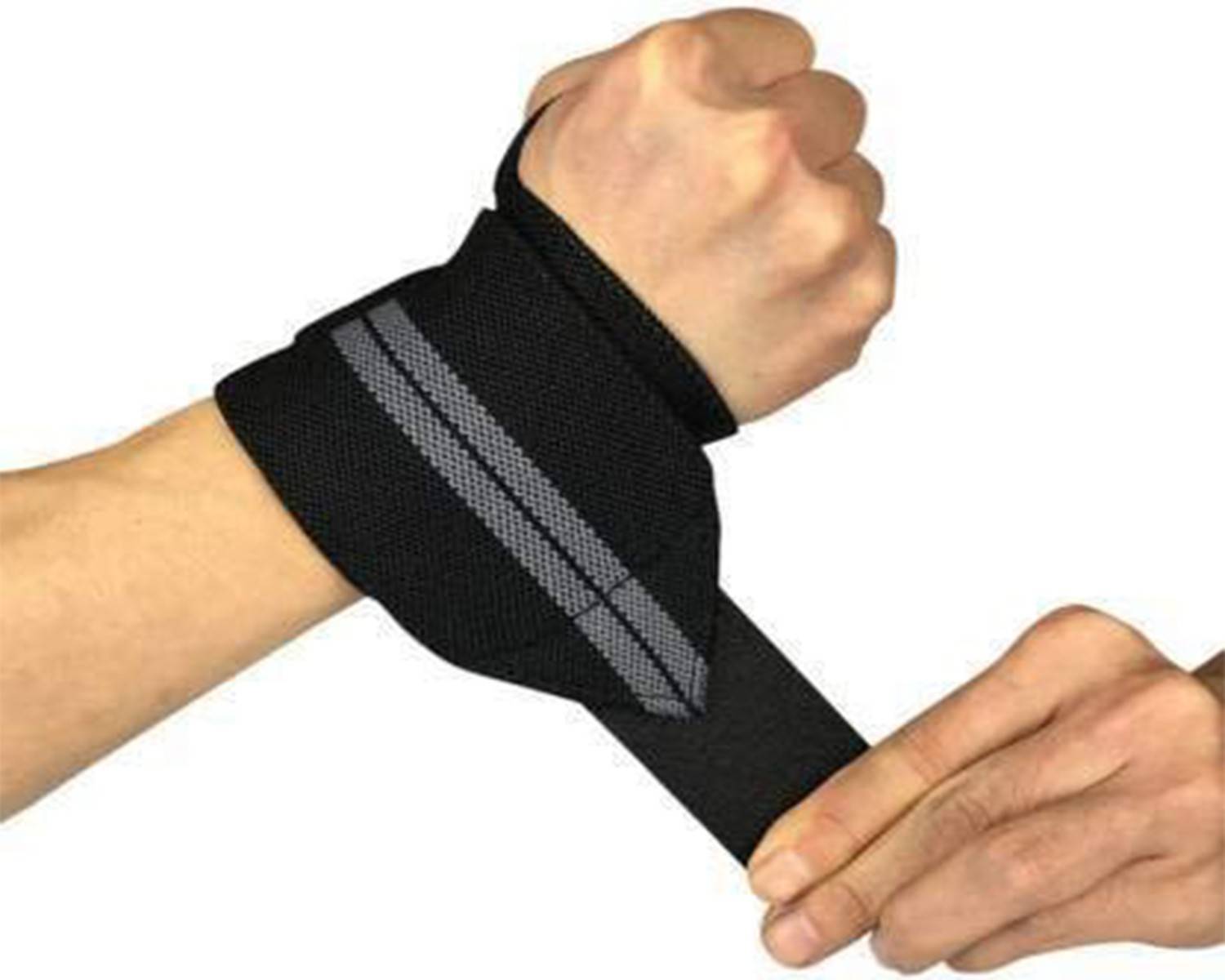 AJRO DEAL Wrist Wraps with Thumb Loop for Weightlifting, Powerlifting, Gym, and CrossFit Wrist Support