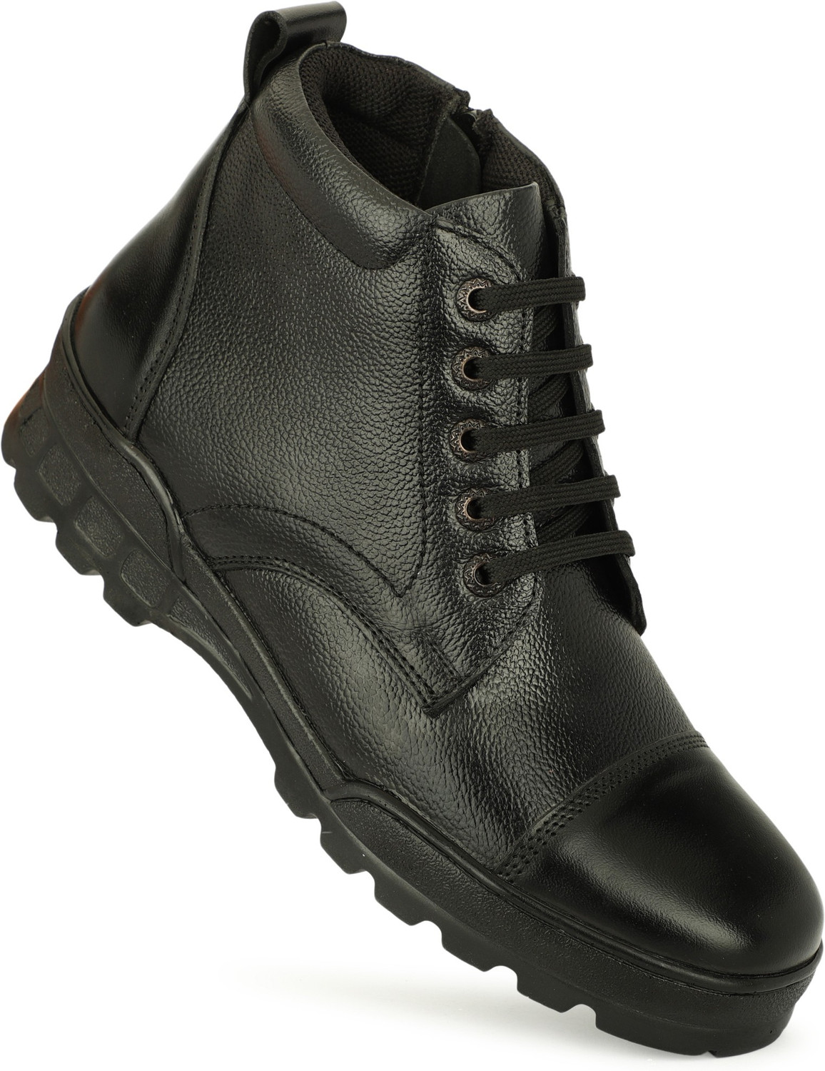 Image of SHOZEN 100% Leather Police /Army /Official Officer Class /NCC / driving /daily use Boots For Women