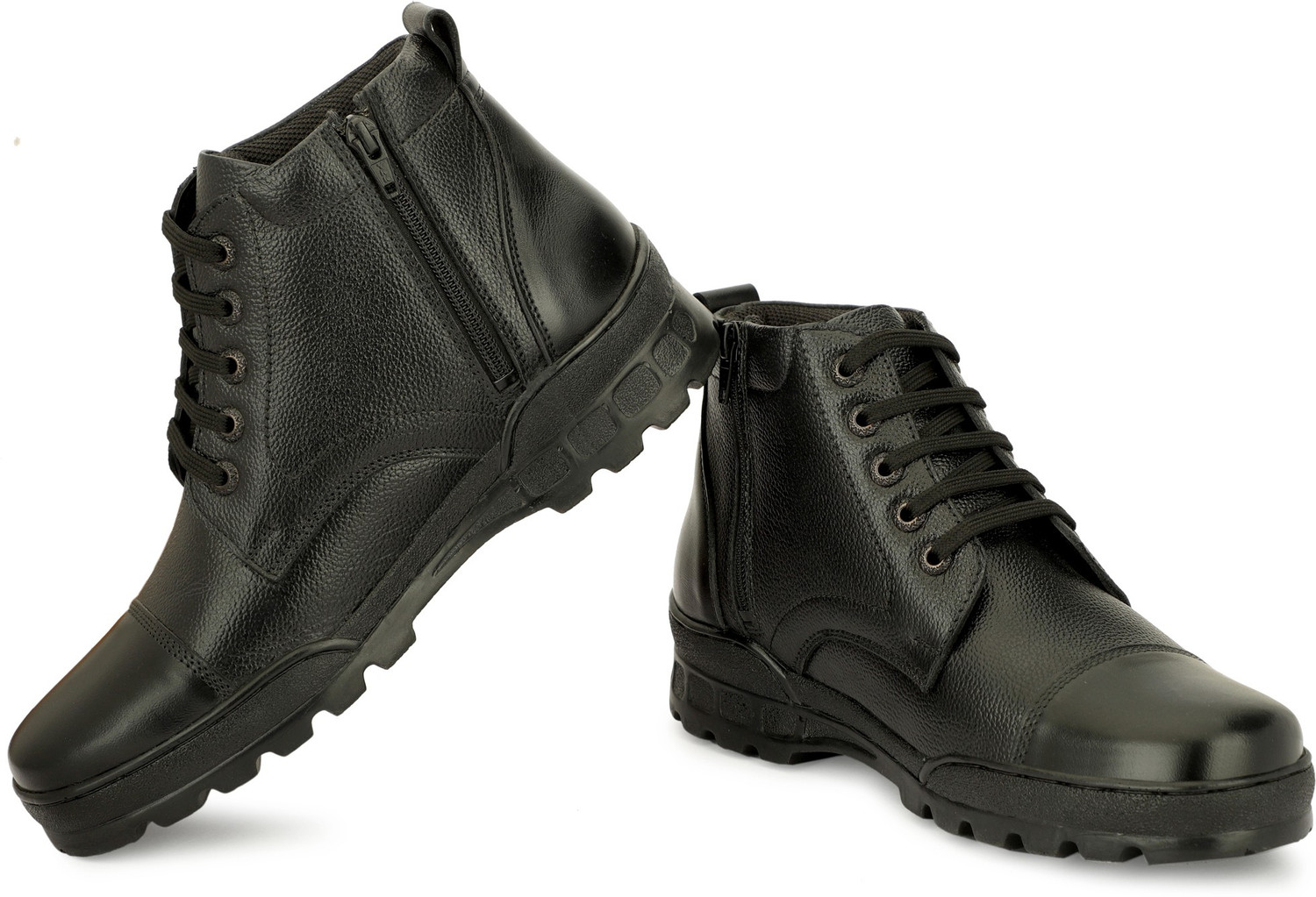 Image of SHOZEN 100% Leather Police /Army /Official Officer Class /NCC / driving /daily use Boots For Women