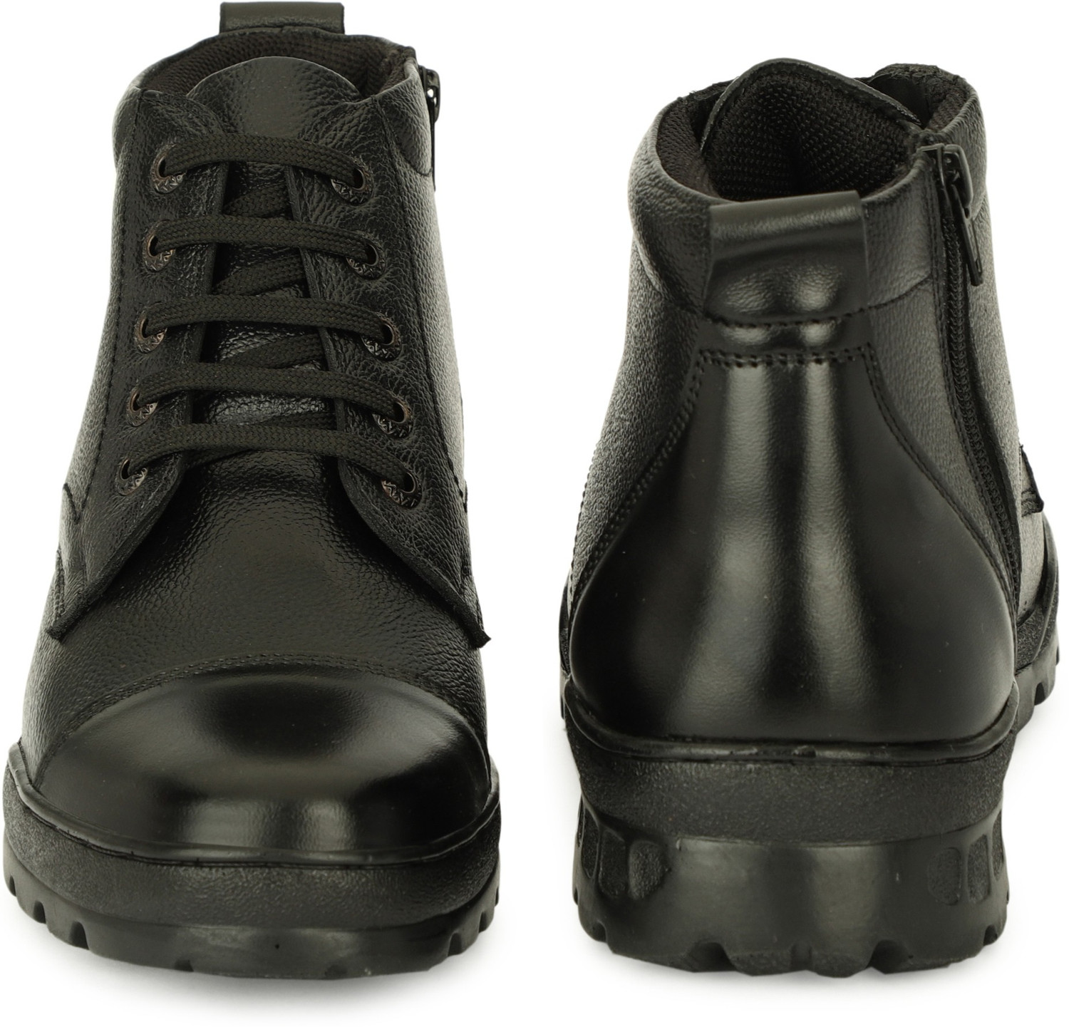 Image of SHOZEN 100% Leather Police /Army /Official Officer Class /NCC / driving /daily use Boots For Women