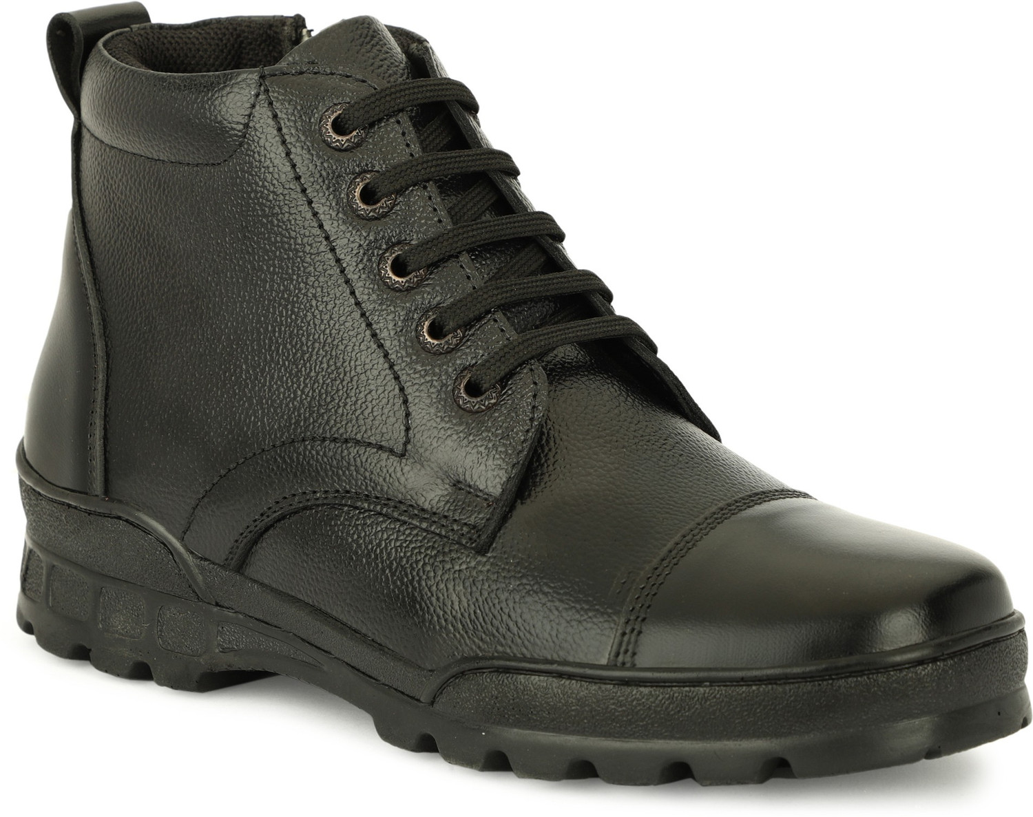 Image of SHOZEN 100% Leather Police /Army /Official Officer Class /NCC / driving /daily use Boots For Women