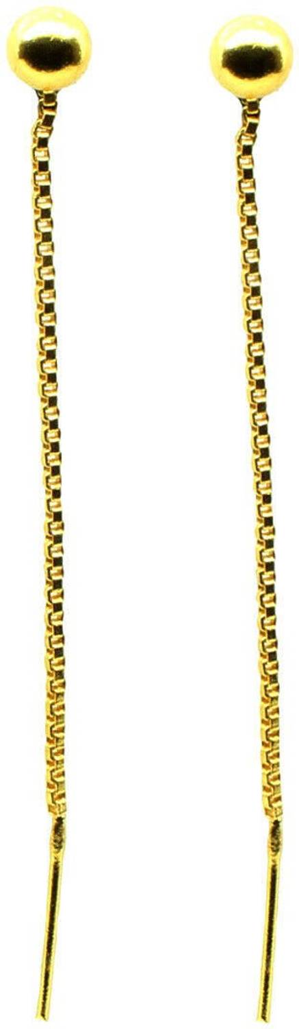 Happy Stoning Beautiful One Gram Plated Sui Dhaga Earrings for Women Brass Earring Set