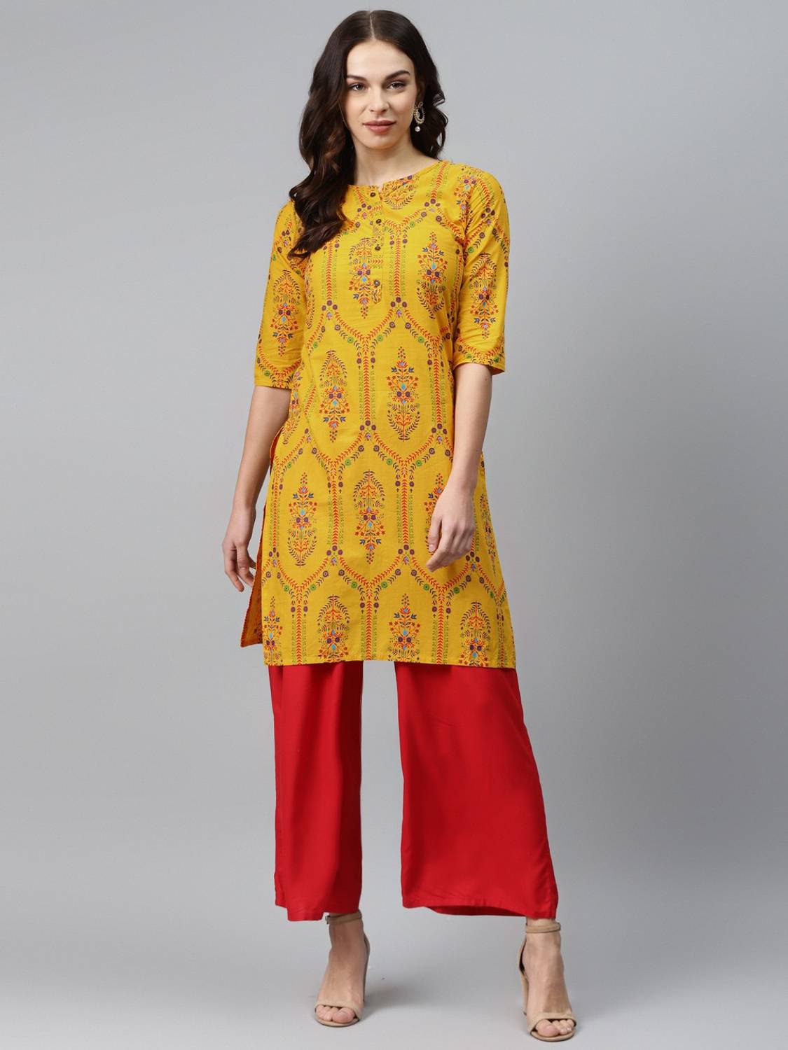 anubhutee Women Printed Straight Kurta