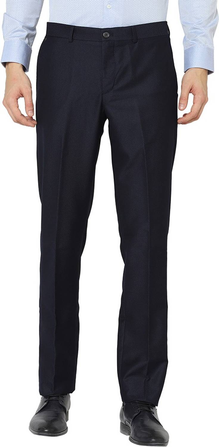 Blackberrys Slim Fit Men Dark Blue Trousers