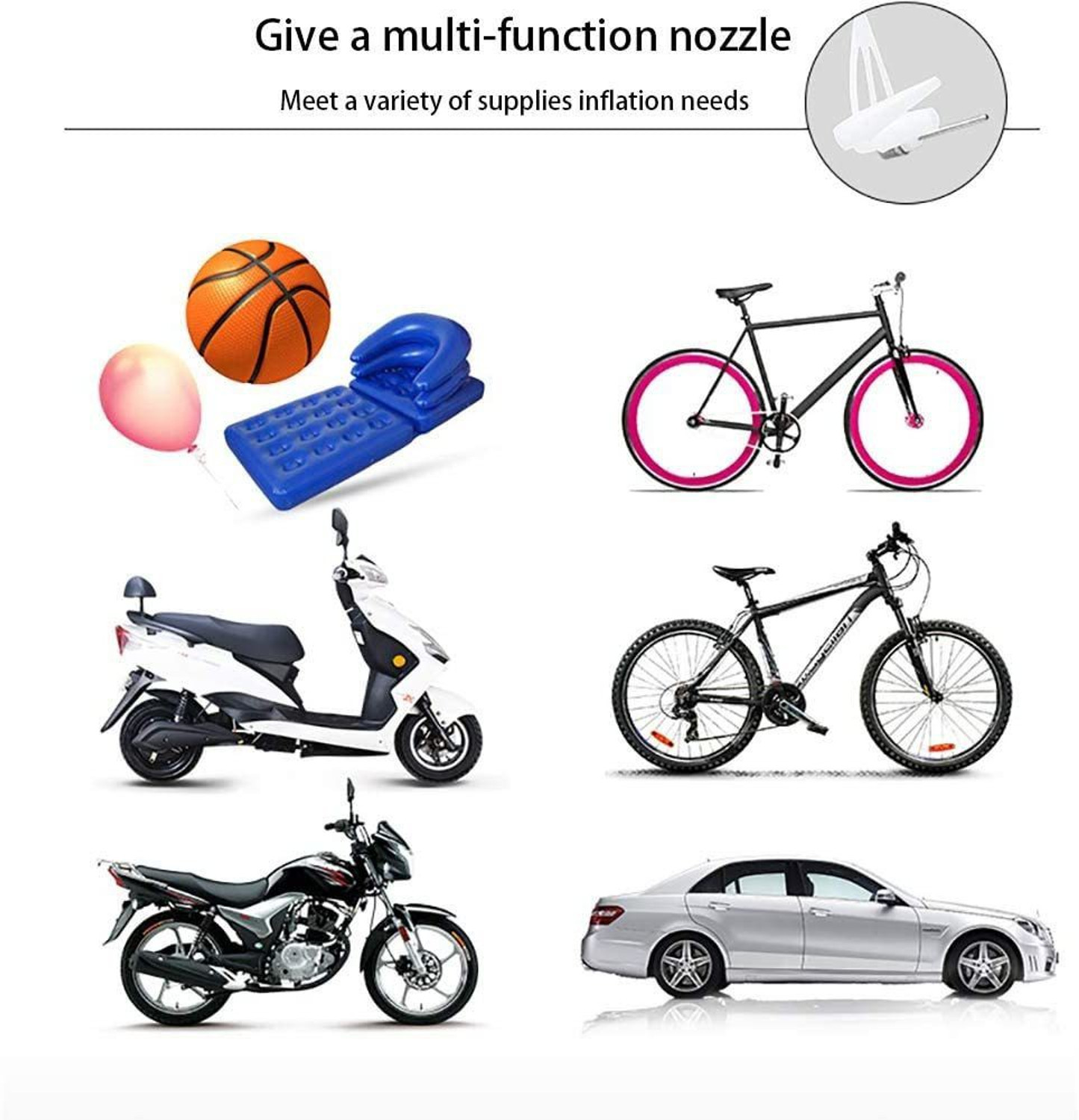 Image of RAJ Airwin Multipurpose Air Pump Bicycle Pump