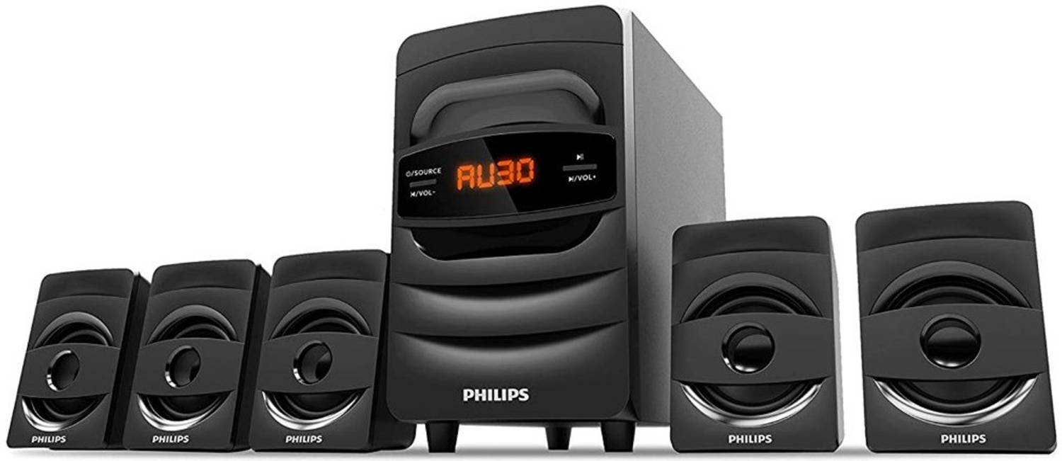 PHILIPS SPA5128B/94 40 W Bluetooth Home Audio Speaker (Black, 5.1
