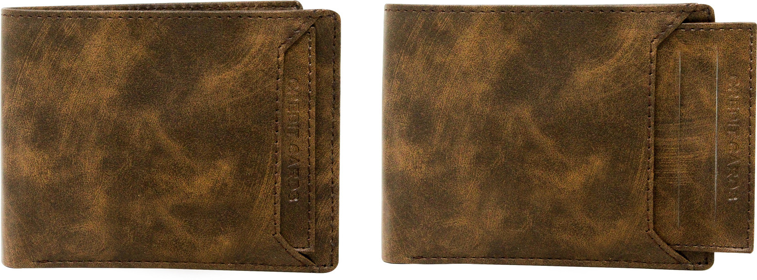 Image of RKSTORE Men Casual, Evening /Party, Formal Brown Artificial Leather Wallet (8 Card Slots)