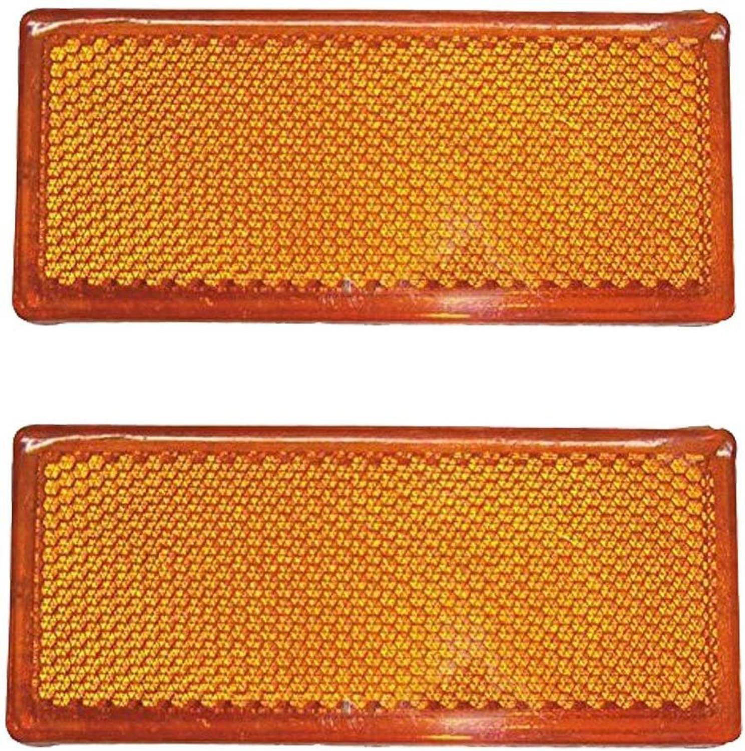 Allpartssource Reflex Reflector Amber Car Reflector Light