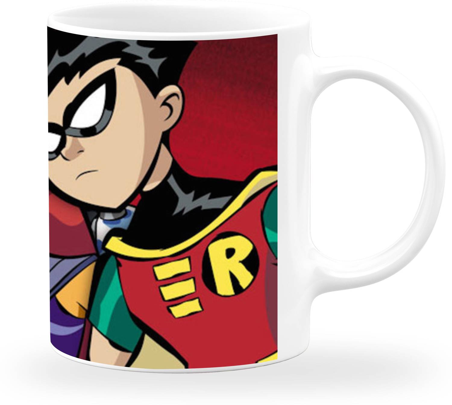 Artle Media Ceramic Coffee with Super Heros "Teen Titans" print for Kids & Friends White - 1 Piece Ceramic Coffee Mug