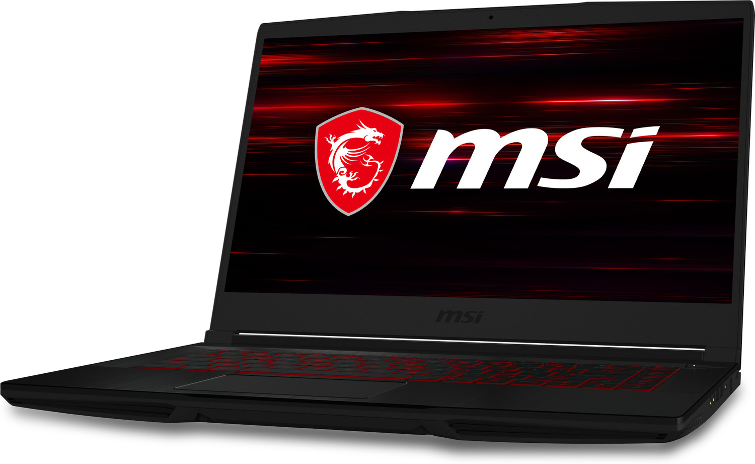 Image of MSI GF63 Thin Intel Core i7 10th Gen 10750H - (8 GB /1 TB HDD /256 GB SSD /Windows 10 Home /4 GB Graphics /NVIDIA GeForce GTX 1650 Max Q /60 Hz) GF63 Thin 10SCXR-1617IN / GF63 Thin 10SC-610IN Gaming Laptop