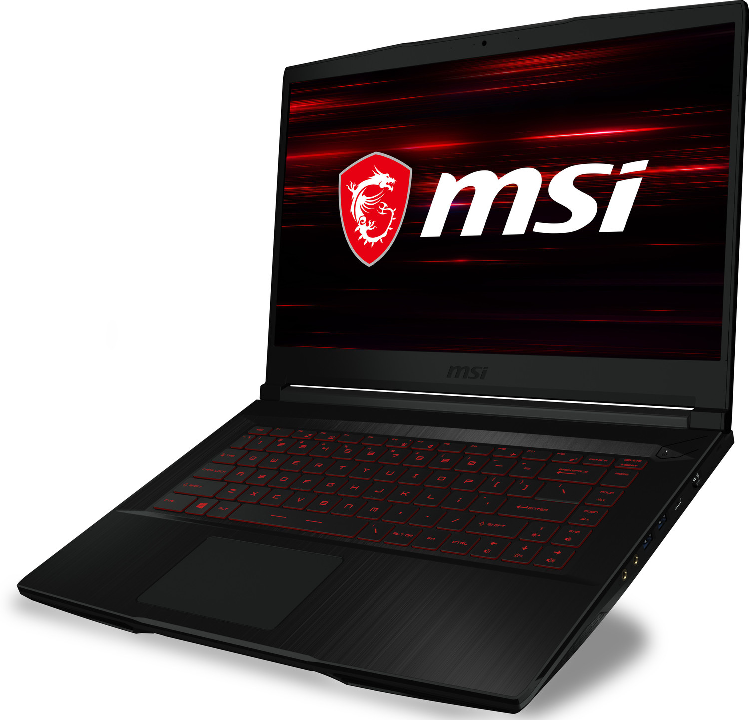 Image of MSI GF63 Thin Intel Core i7 10th Gen 10750H - (8 GB /1 TB HDD /256 GB SSD /Windows 10 Home /4 GB Graphics /NVIDIA GeForce GTX 1650 Max Q /60 Hz) GF63 Thin 10SCXR-1617IN / GF63 Thin 10SC-610IN Gaming Laptop