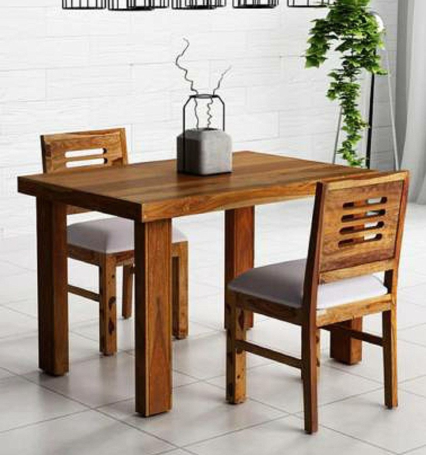 Image of @star Furniture Premium Quality solid wood Dining set 2 seater Solid Wood 2 Seater Dining Set