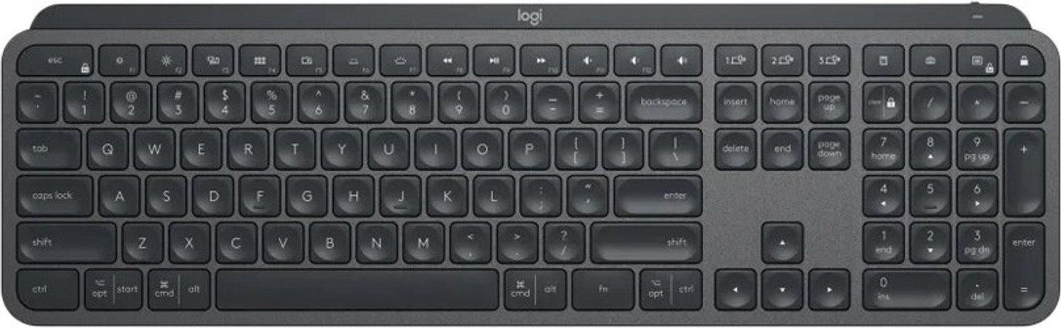 Image of Logitech MX Keys / Advanced Illuminated Wireless, Tactile Responsive Typing, Backlit Keys Wireless Standard Laptop Keyboard Compatible with Desktop, Laptop, Mac
