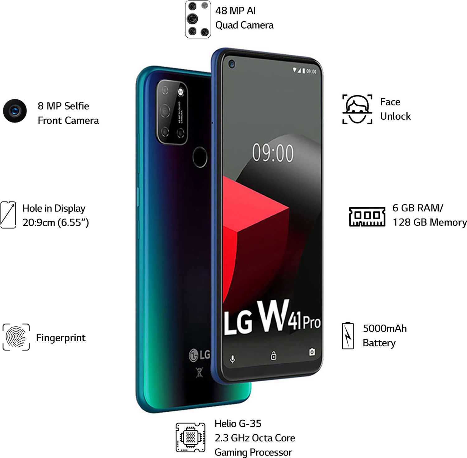 Image of LG W41 Pro (Laser Blue, 128 GB)