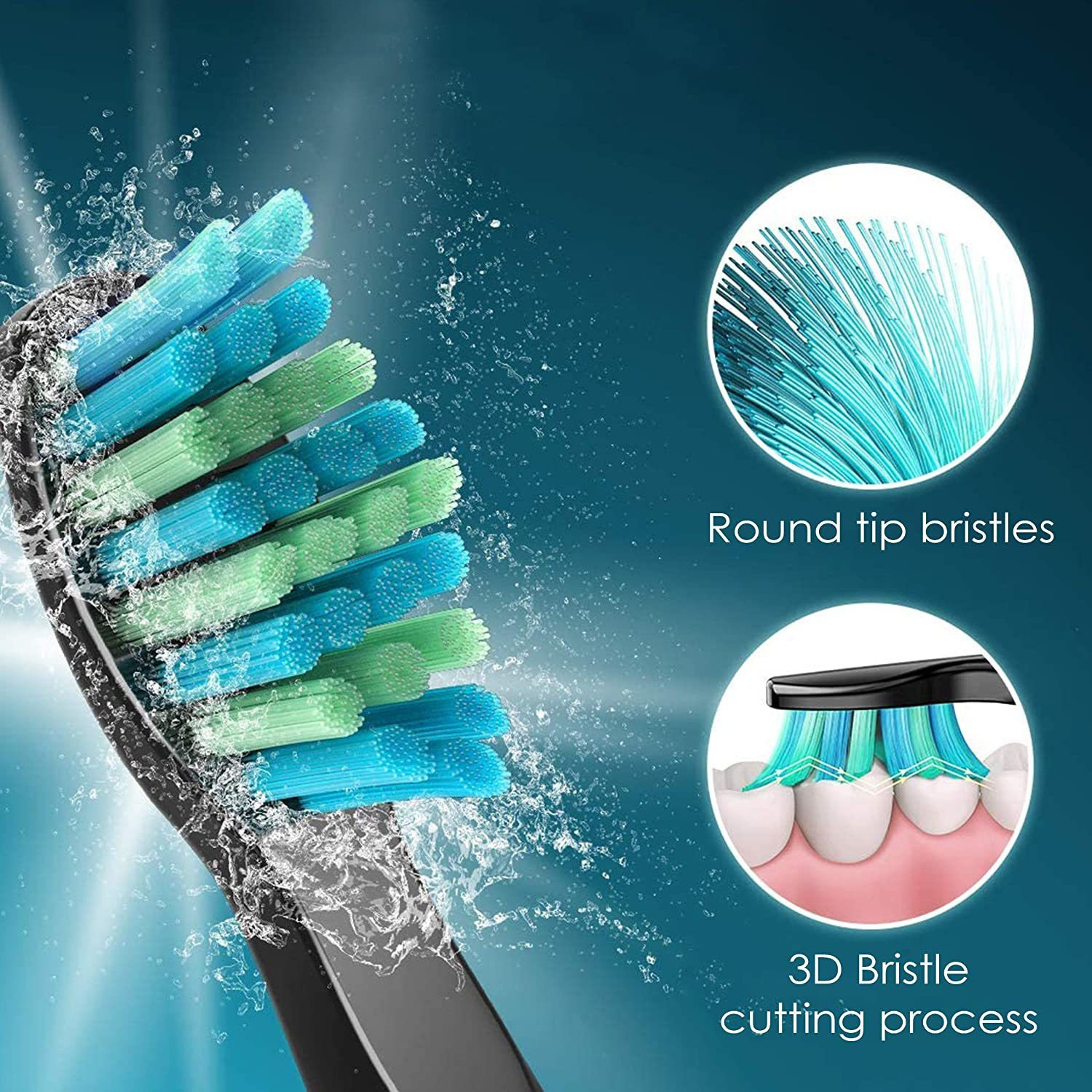 Image of AGARO Cosmic & Cosmic Plus Brush Head Refill 4+1 pcs Electric Toothbrush
